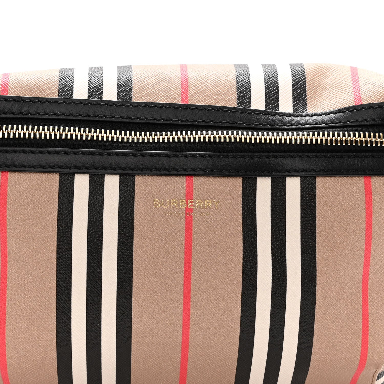 Burberry E-Canvas Icon Stripe Sonny Bum Bag Archive Beige 8 of 10