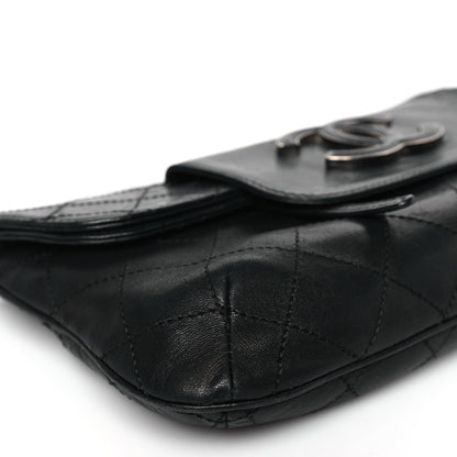 Chanel Lambskin Diamond Stitch Convertible Clutch Black 8 of 9