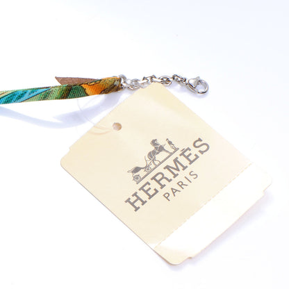 Hermes Silk Silky Grand Pompon Page Marker MM Turquoise 4 of 4
