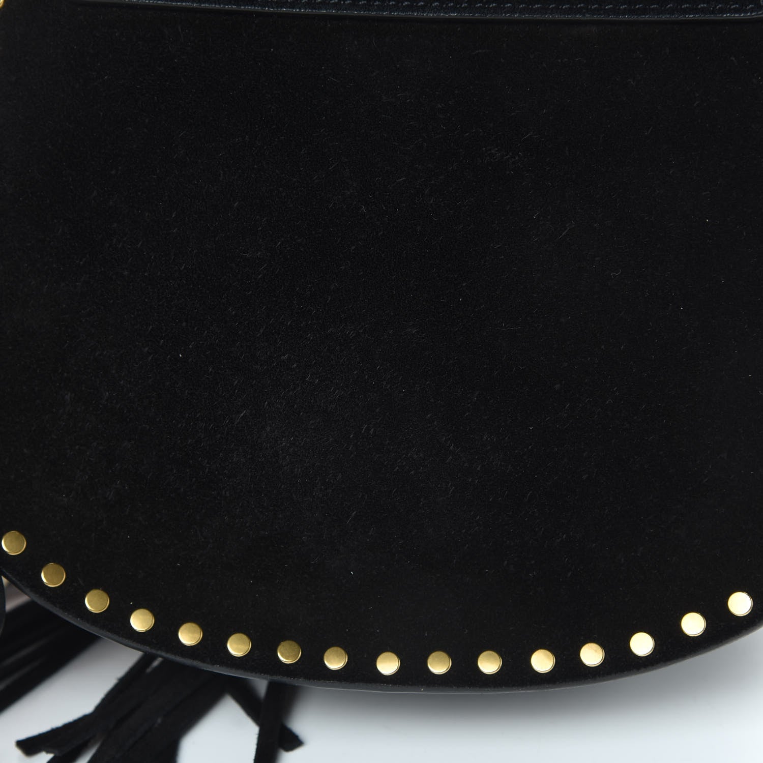 Chloe Suede Calfskin Braided Mini Hudson Shoulder Bag Black 11 of 12