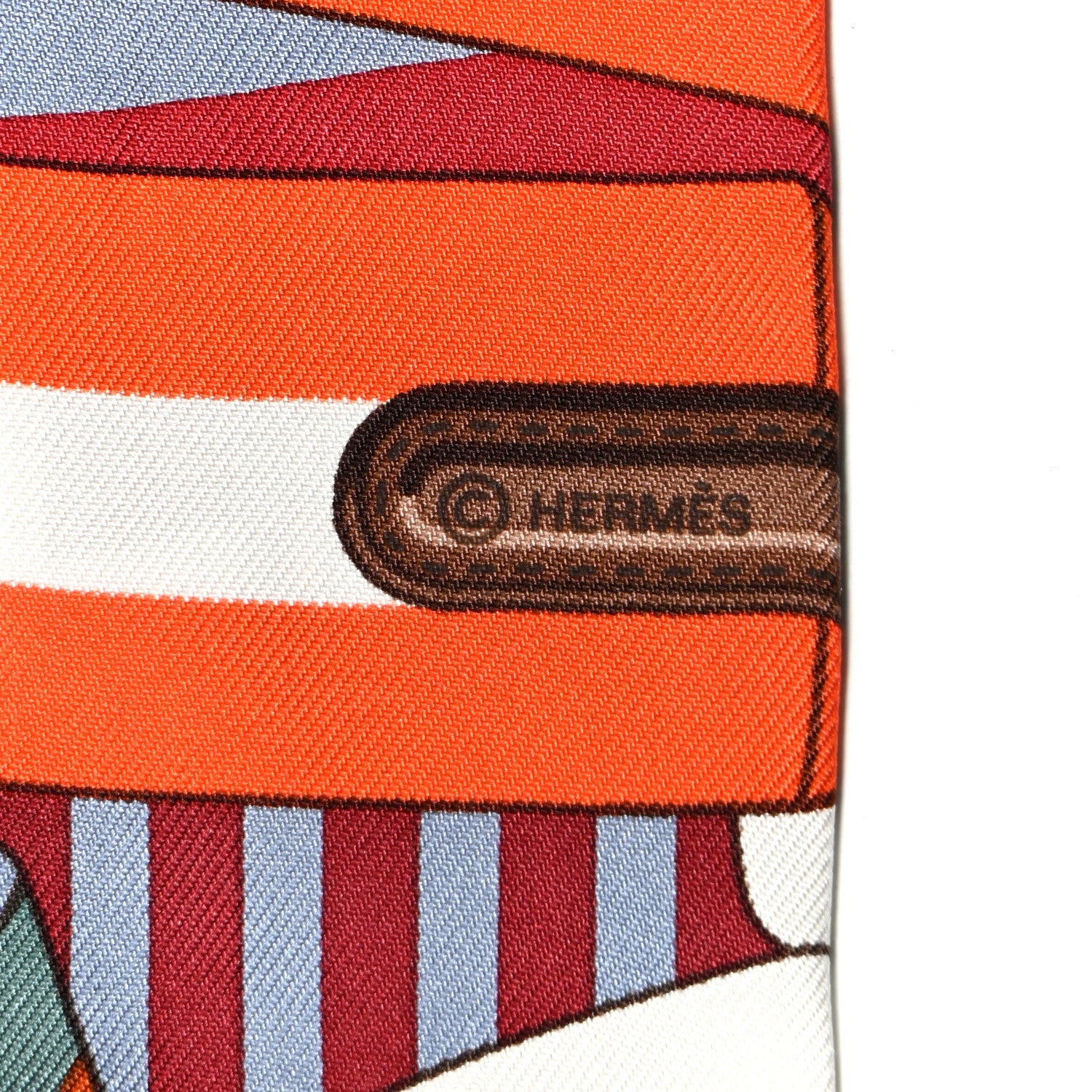 Hermes Silk Sangles Twilly 3 of 4