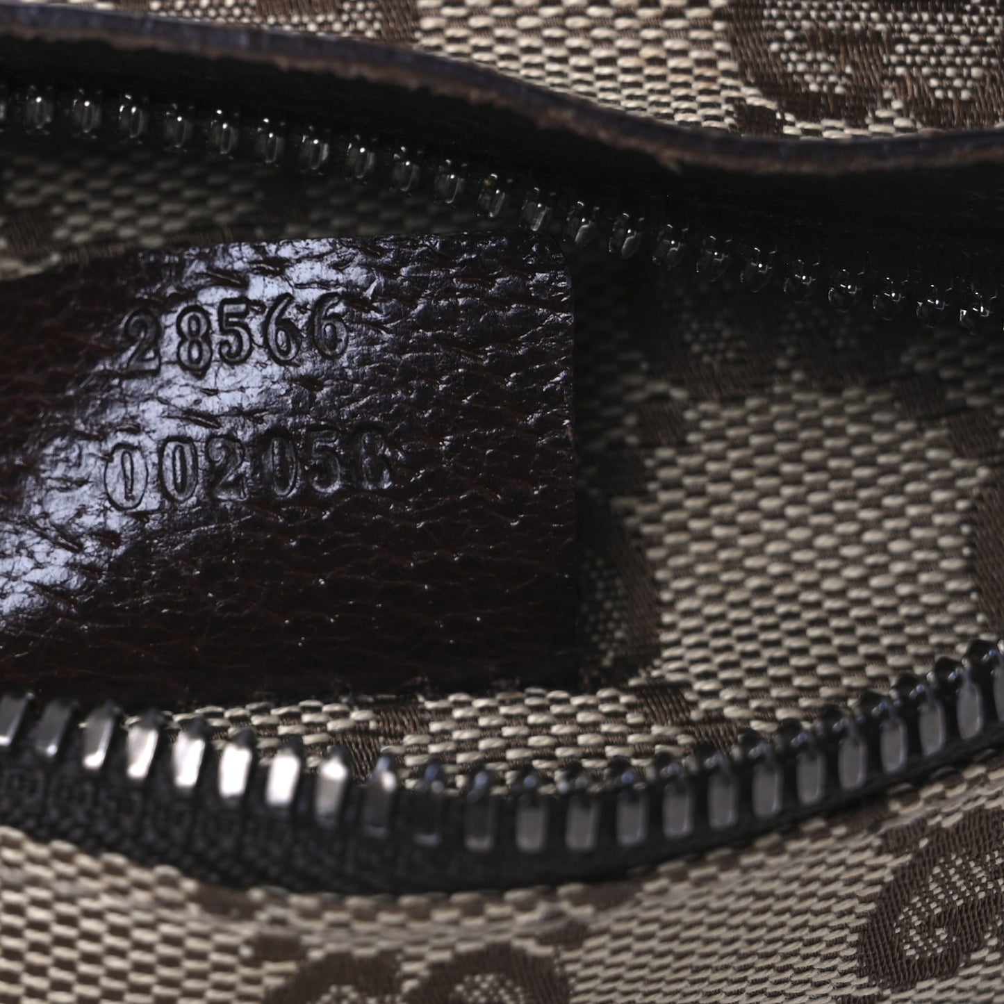 GG Monogram Double Pocket Belt Bag Dark Brown