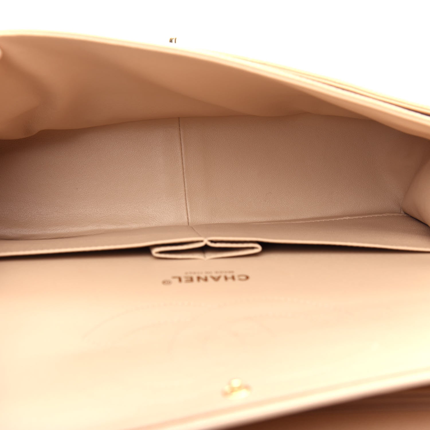 Chanel Caviar Quilted Jumbo Double Flap Light Beige 5 of 10