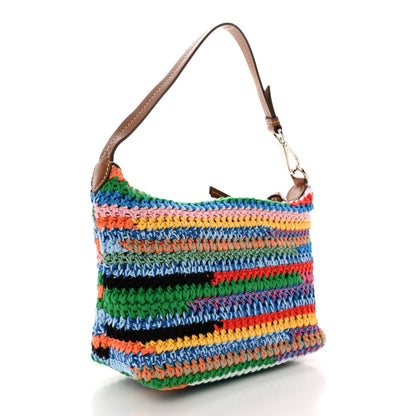 Miu Miu Fabric Crochet Pouch Multicolor 3 of 11