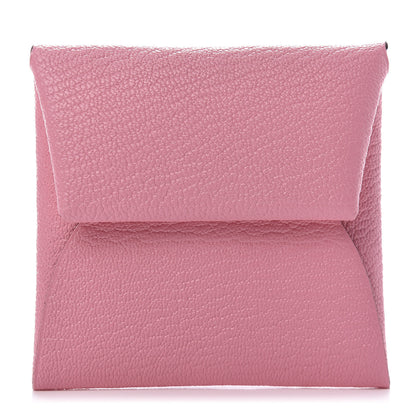 Hermes Chevre Mysore Verso Bastia Coin Purse Rose Confetti Brique 1 of 8