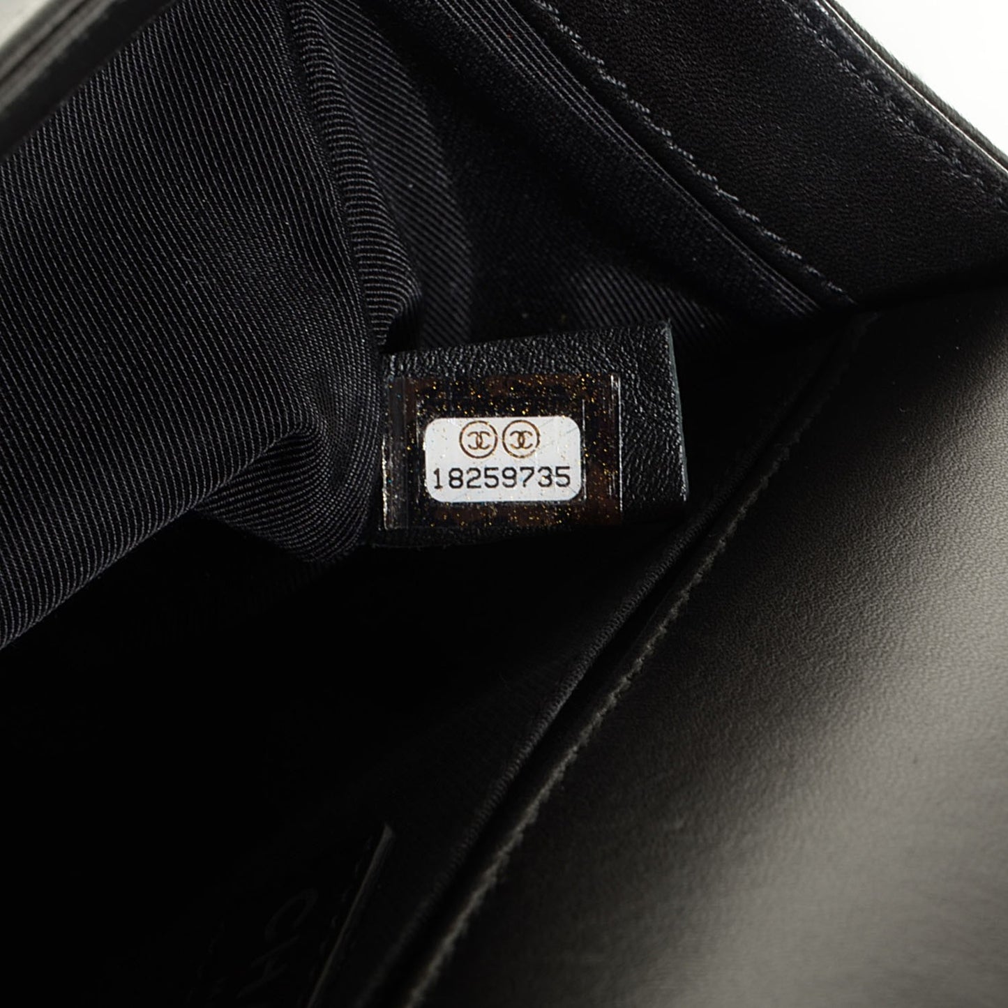 Lambskin Quilted Medium Boy Flap Black