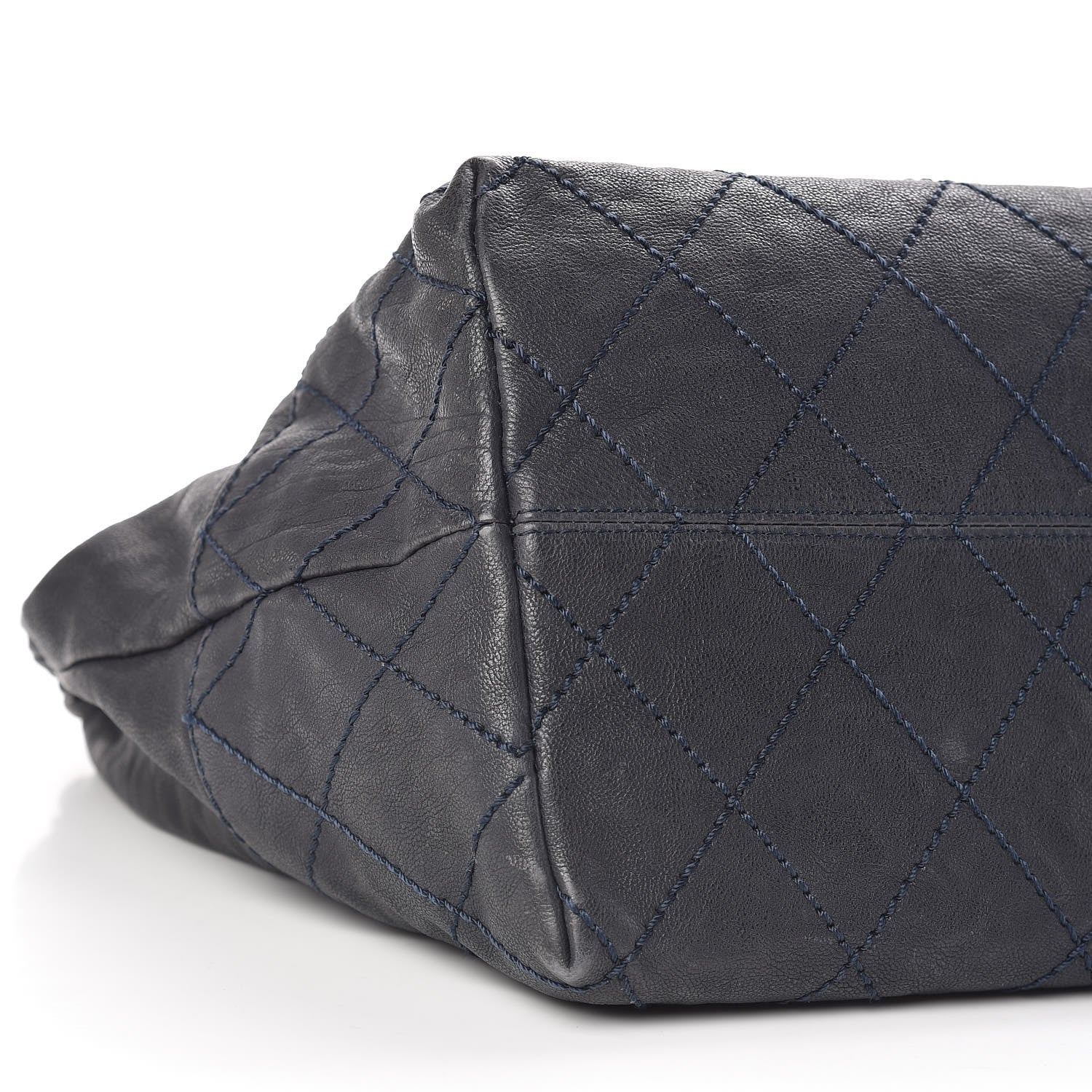 Chanel Calfskin Baby Coco Cabas Navy Blue 5 of 14