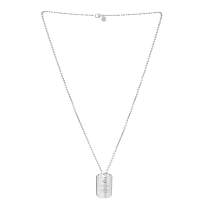 Tiffany Sterling Silver 1837 Dog Tag Pendant Necklace 3 of 5
