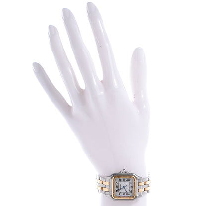 Cartier 18k Stainless Steel Quartz Ladies Panthere Watch 2 of 6