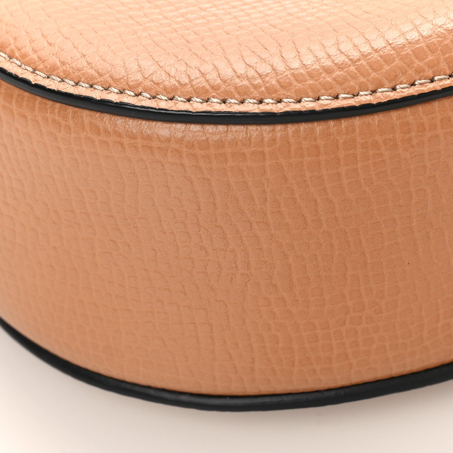Grained Calfskin Lambskin Bi-Color Drew Shoulder Bag Wet Sand Sunflower