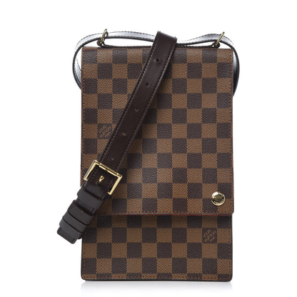 Louis Vuitton Damier Ebene Portobello Travel Shoulder Bag 1 of 7