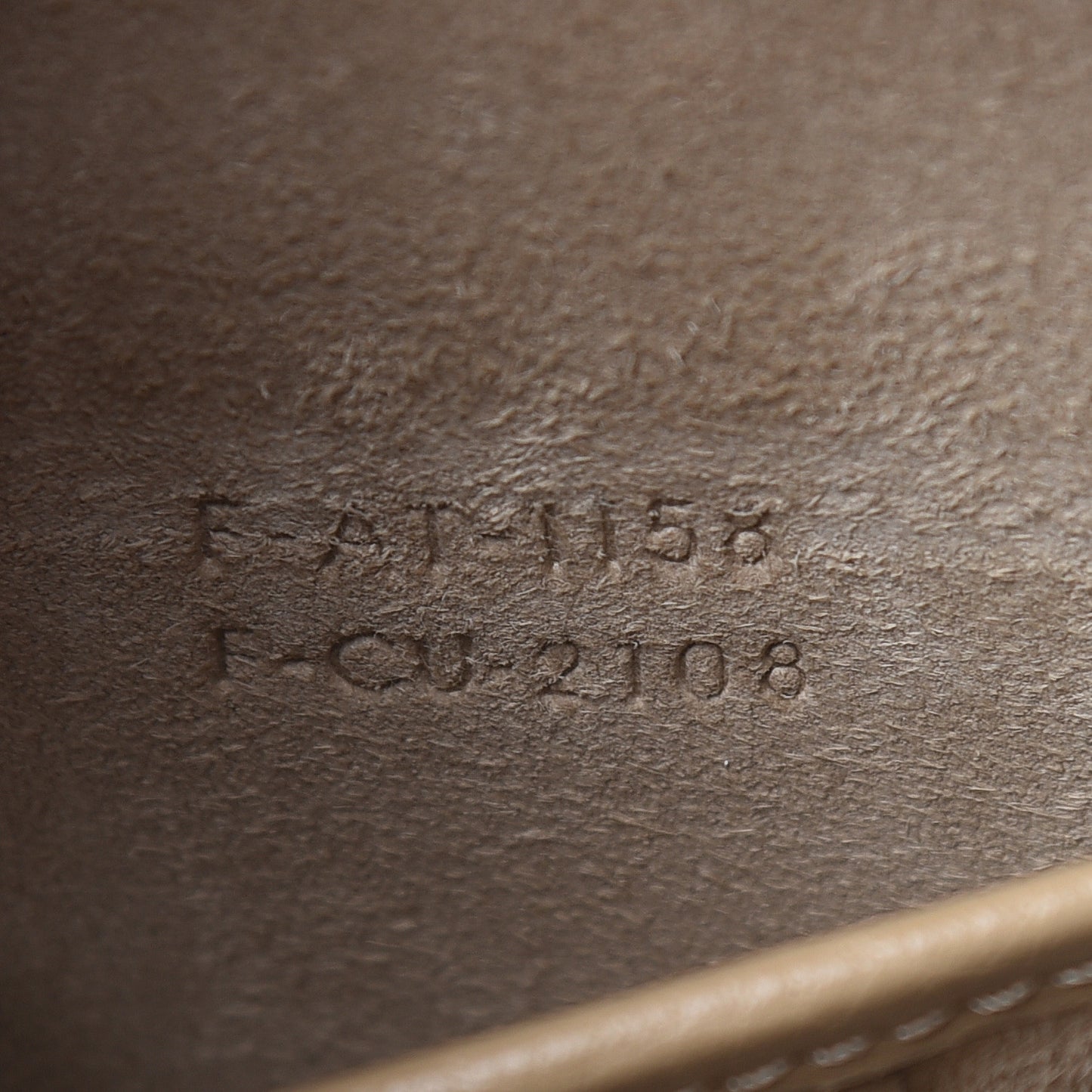 Drummed Calfskin Nano Luggage Dune