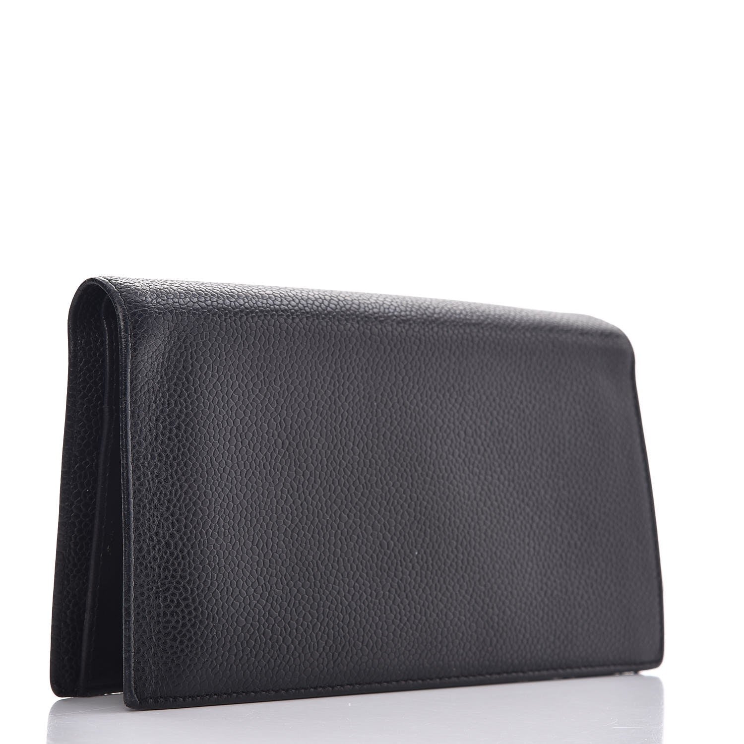 Chanel Caviar Timeless CC Yen Wallet Black 3 of 9
