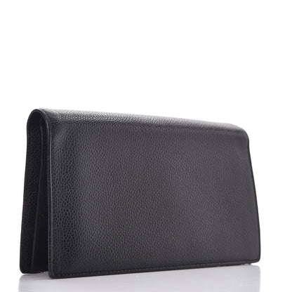 Chanel Caviar Timeless CC Yen Wallet Black 3 of 9