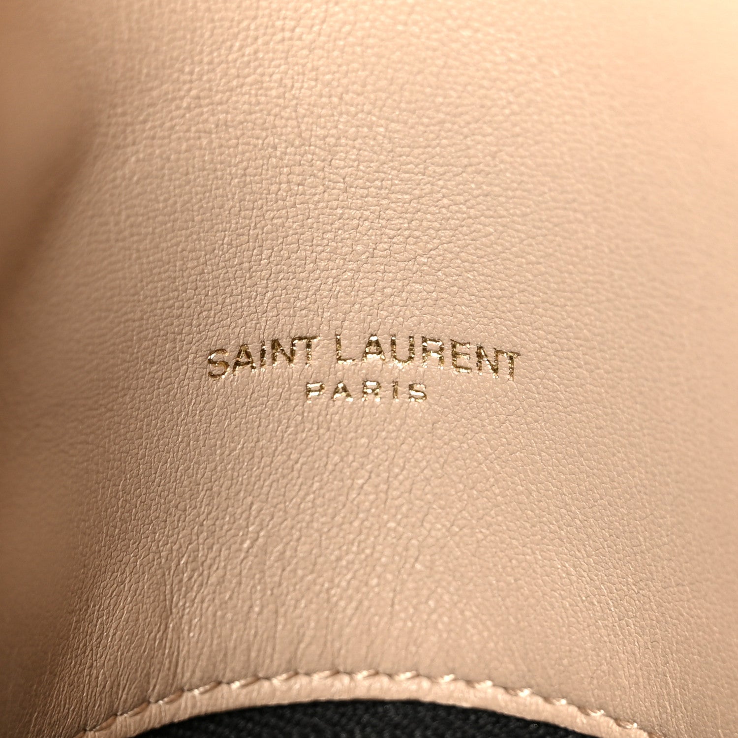 Saint Laurent Lambskin Quilted Small Loulou Puffer Monogram Chain Satchel Dark Beige 7 of 11