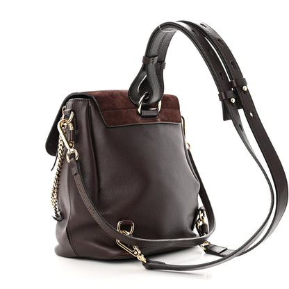 Chloe Suede Calfskin Small Faye Backpack Carbon Brown 3 of 21