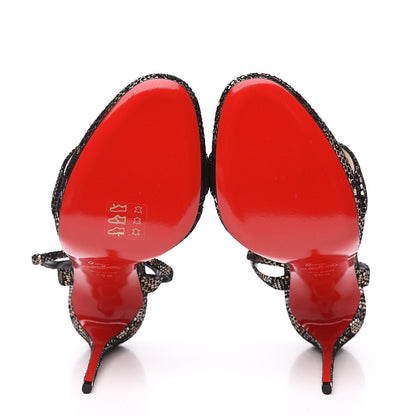 Christian Louboutin Suede Loubi Queen 120 Pumps 40.5 Black Platine 5 of 8