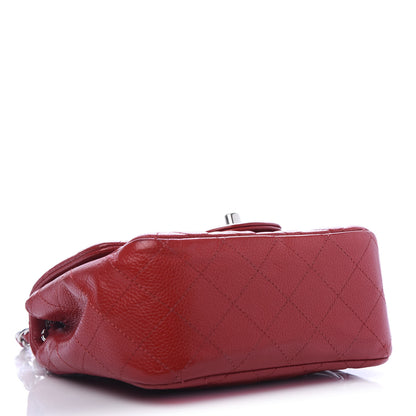 Chanel Caviar Quilted Mini Square Flap Red 4 of 13