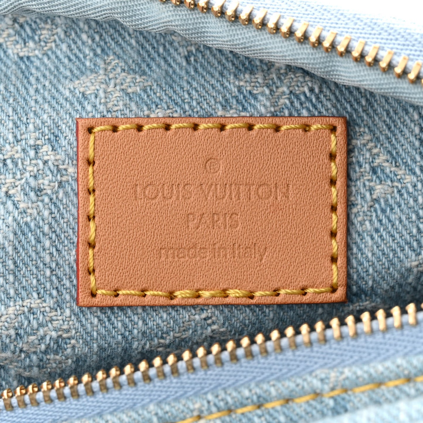 Monogram Denim Mini Bumbag Sky Blue