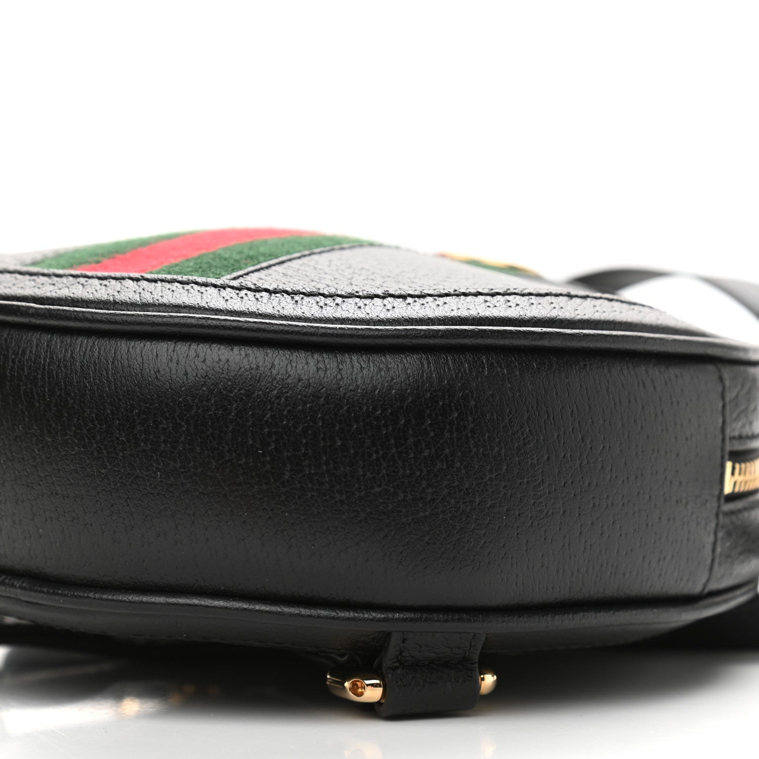 Gucci Grained Calfskin Web Mini Ophidia Round Backpack Black 9 of 9