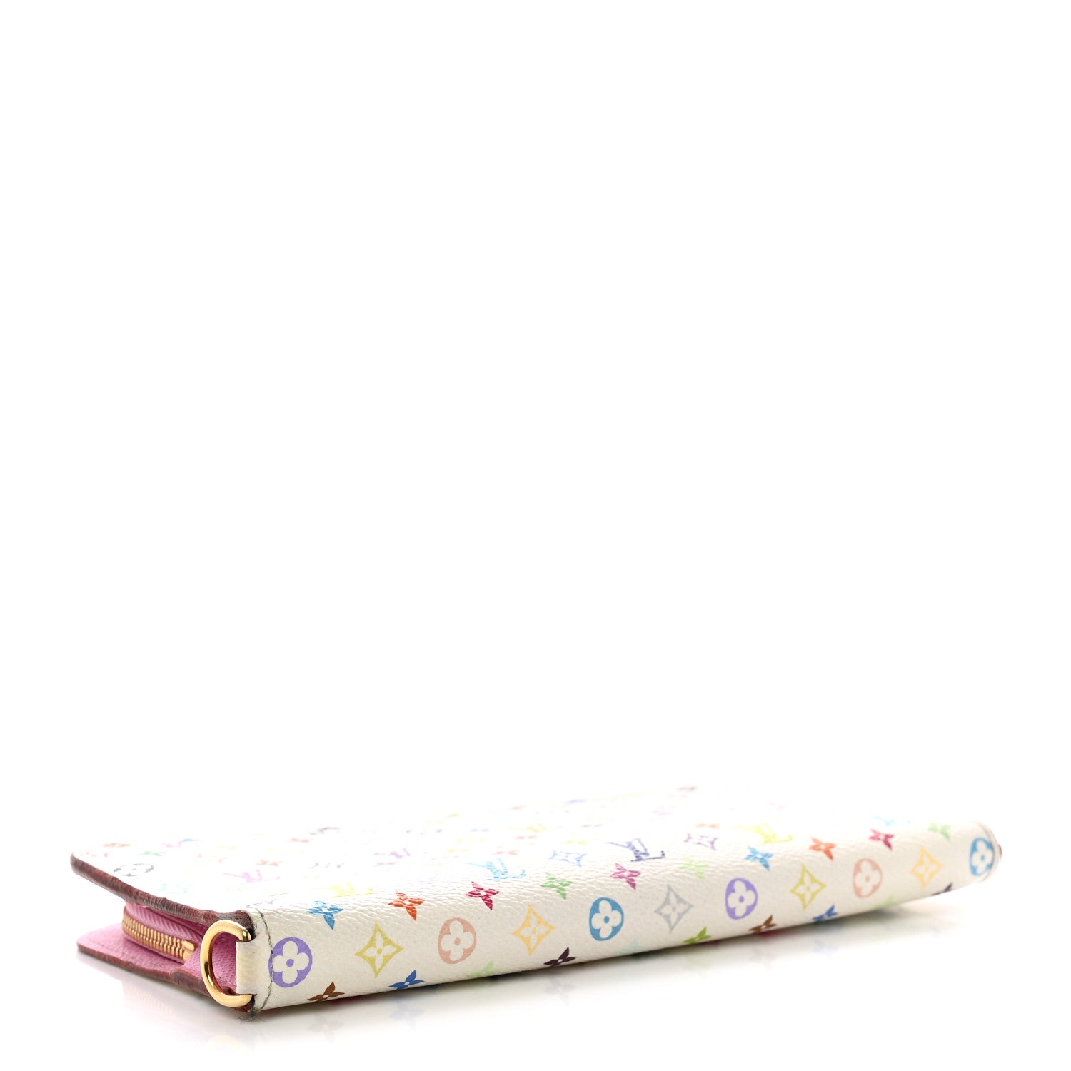 Louis Vuitton Monogram Multicolor Insolite Wallet White Litchi 4 of 8