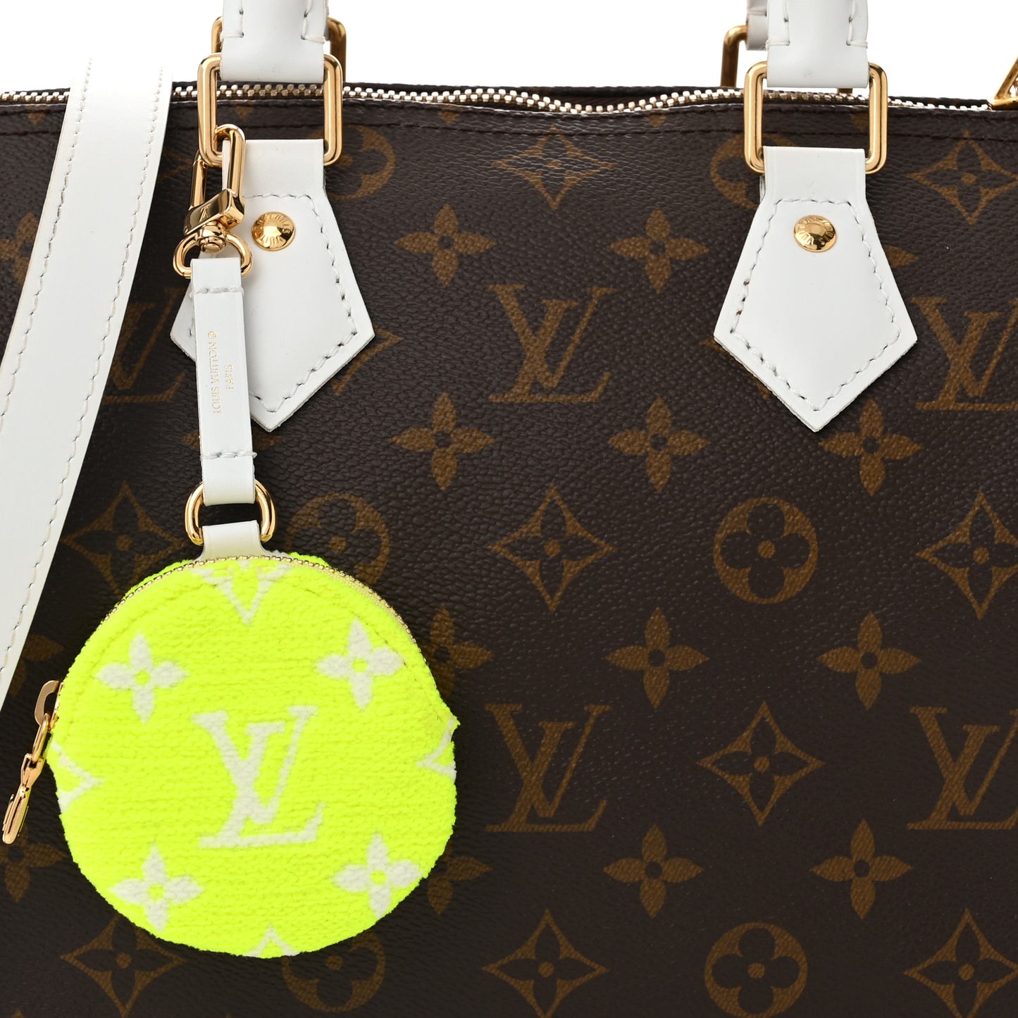 Monogram LV Match Speedy Bandouliere 25 White