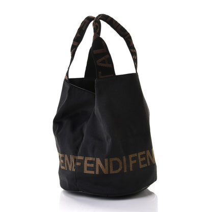 Fendi FF Canvas Bucket Bag Black 4 of 7