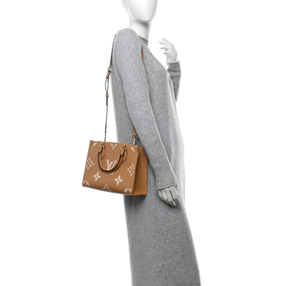 Louis Vuitton Empreinte Monogram Giant Onthego PM Arizona Creme 2 of 9
