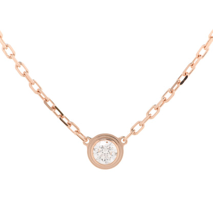 Cartier 18K Pink Gold Diamond SM D'Amour Pendant Necklace 4 of 7
