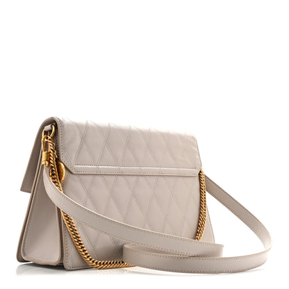 Givenchy Goatskin Quilted Medium GV3 Shoulder Bag Beige 2 of 10