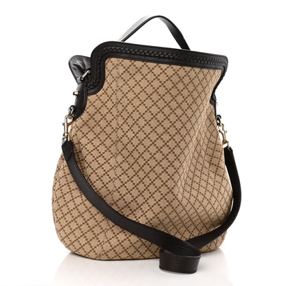 Gucci Canvas Diamante Hobo Dark Brown 3 of 10