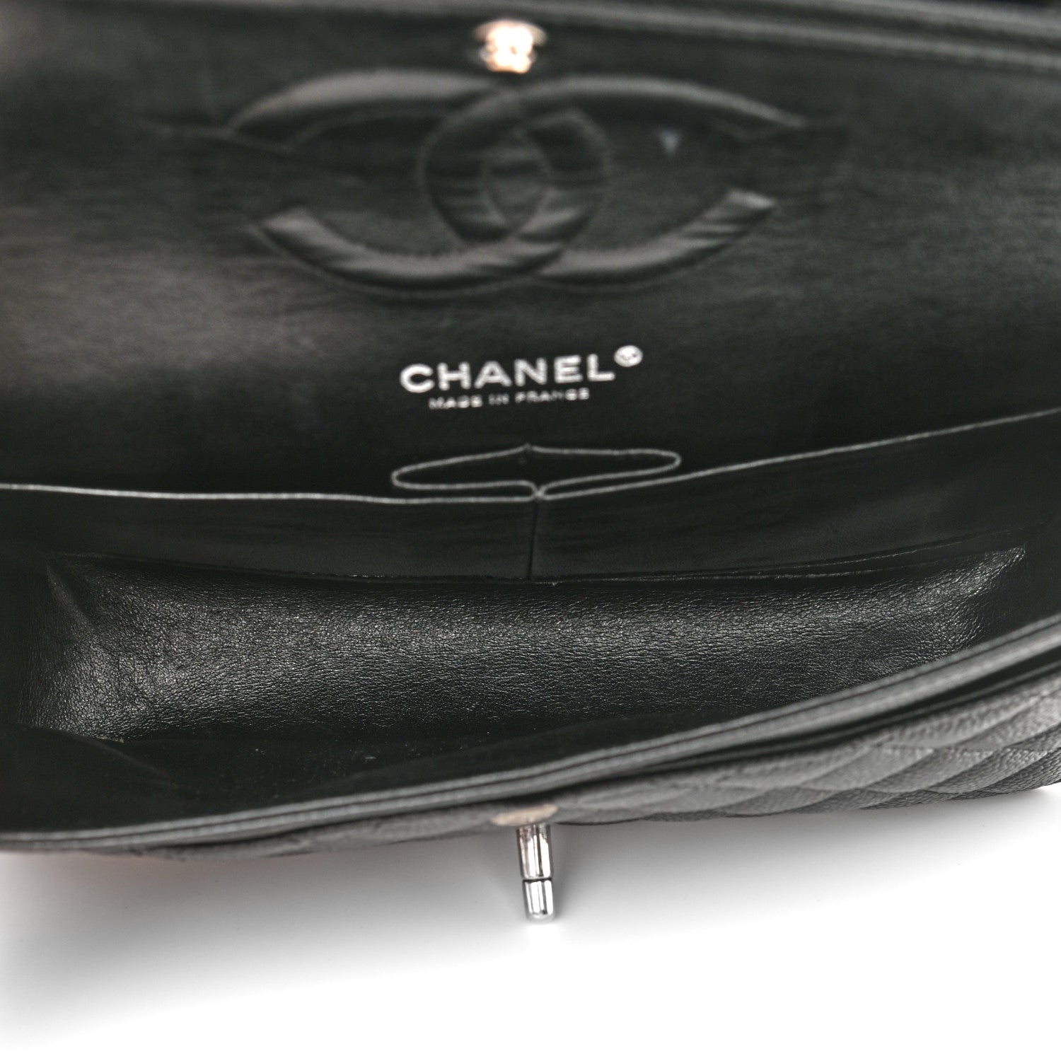 Chanel Caviar Quilted Medium Double Flap Black 5 of 11