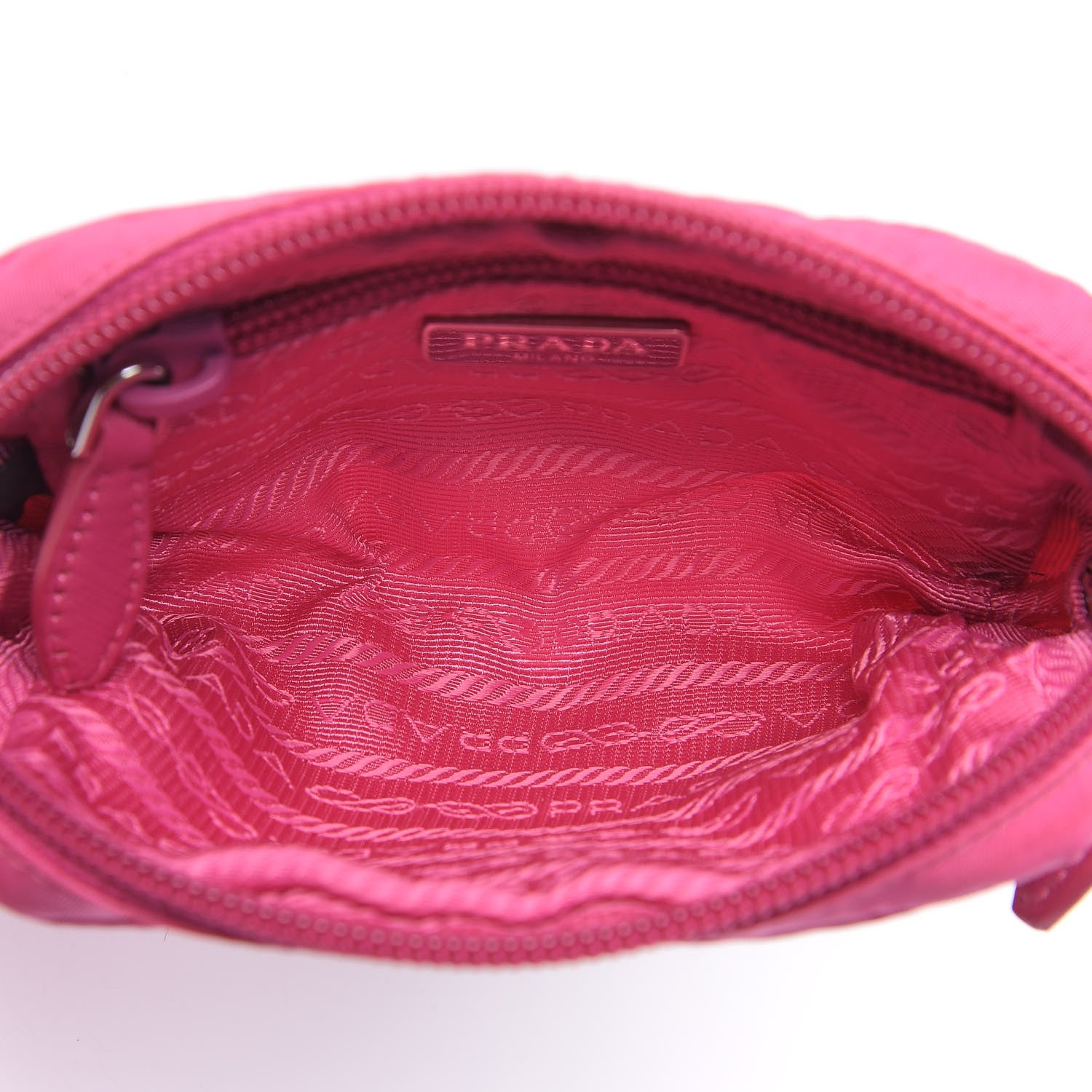 Prada Tessuto Nylon Wristlet Fuxia 5 of 10