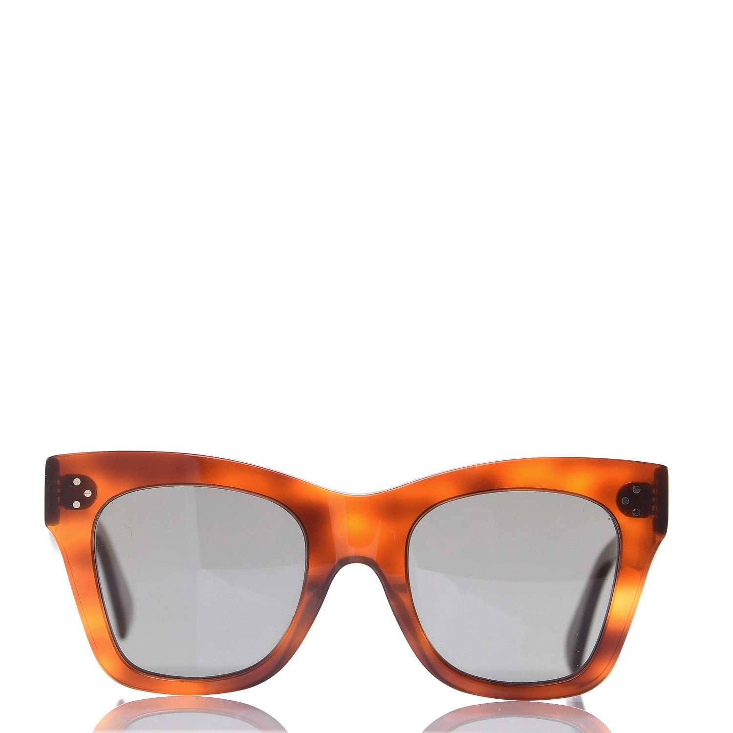 Celine Acetate Polarized Cat Eye Sunglasses CL4004IN Havana 3 of 6