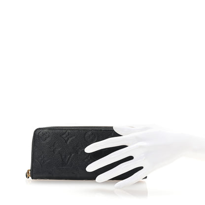 Louis Vuitton Empreinte Clemence Wallet Black 2 of 7