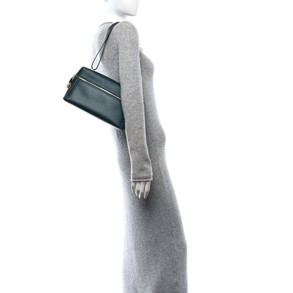 Loro Piana Smooth Calfskin Extra Bag L27 New Petrolio 2 of 10