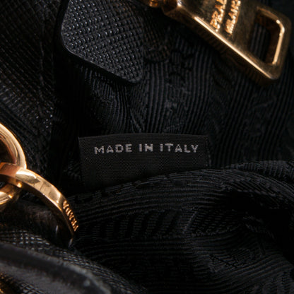Prada Saffiano Medium Galleria Double Zip Tote Black 8 of 10