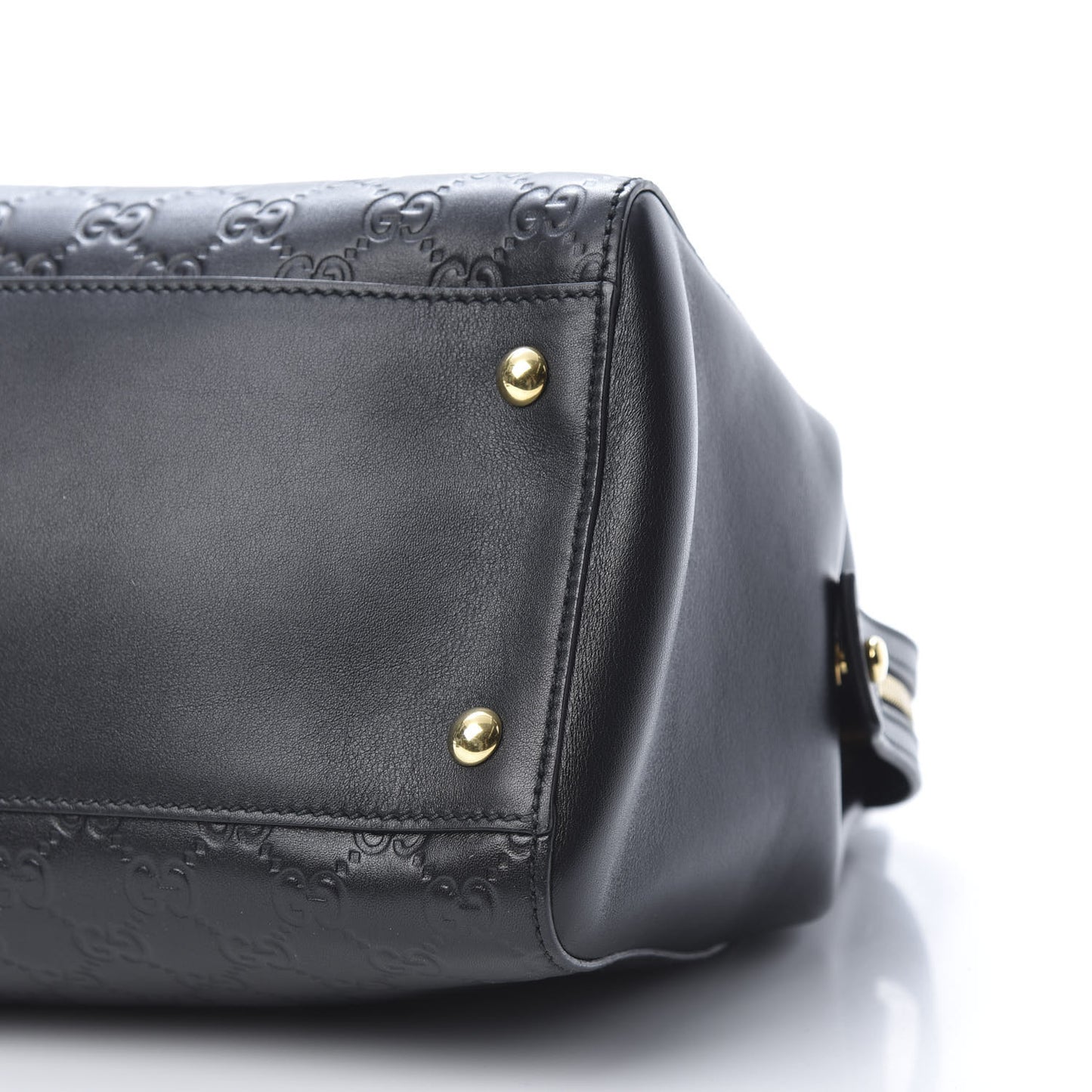 Guccissima Signature Large Shoulder Tote Bag Black