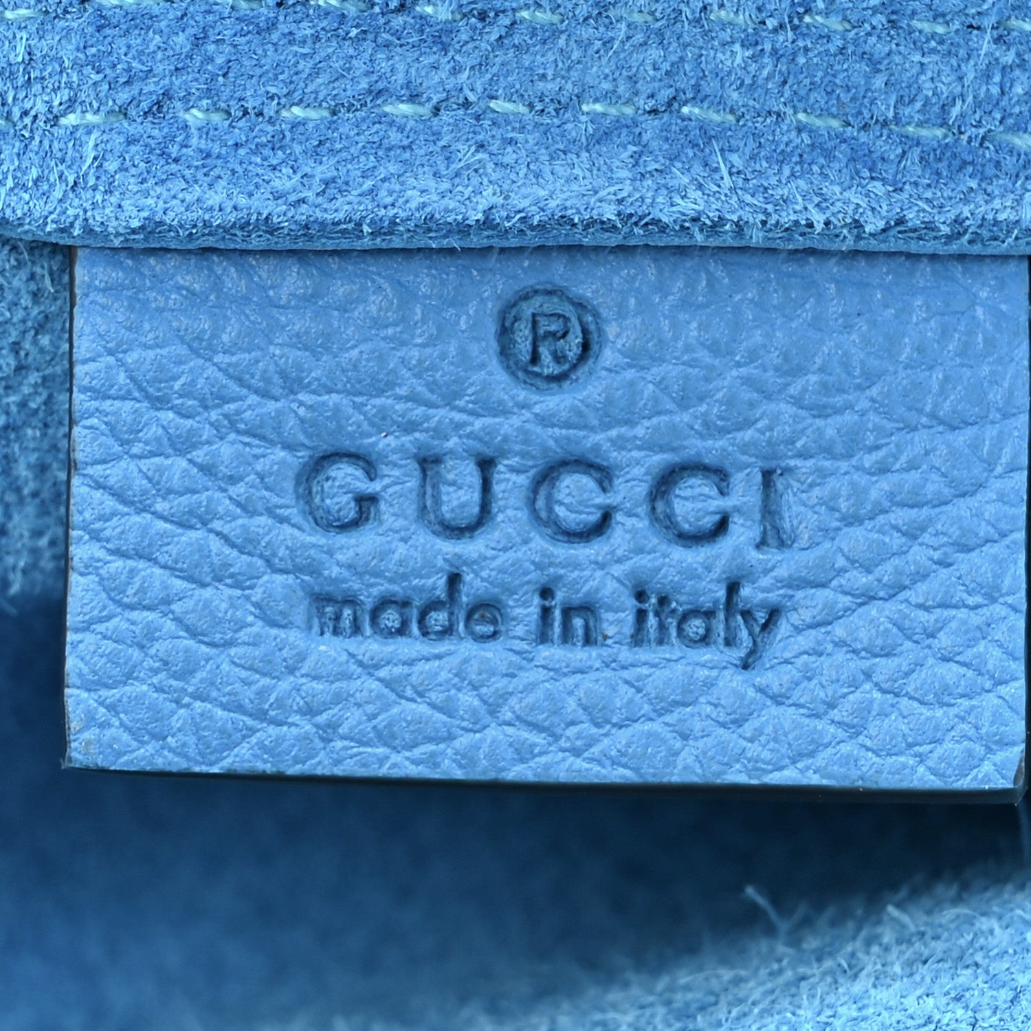 Gucci Calfskin Dans Le Vert Large Tote Blue Multicolor 8 of 12