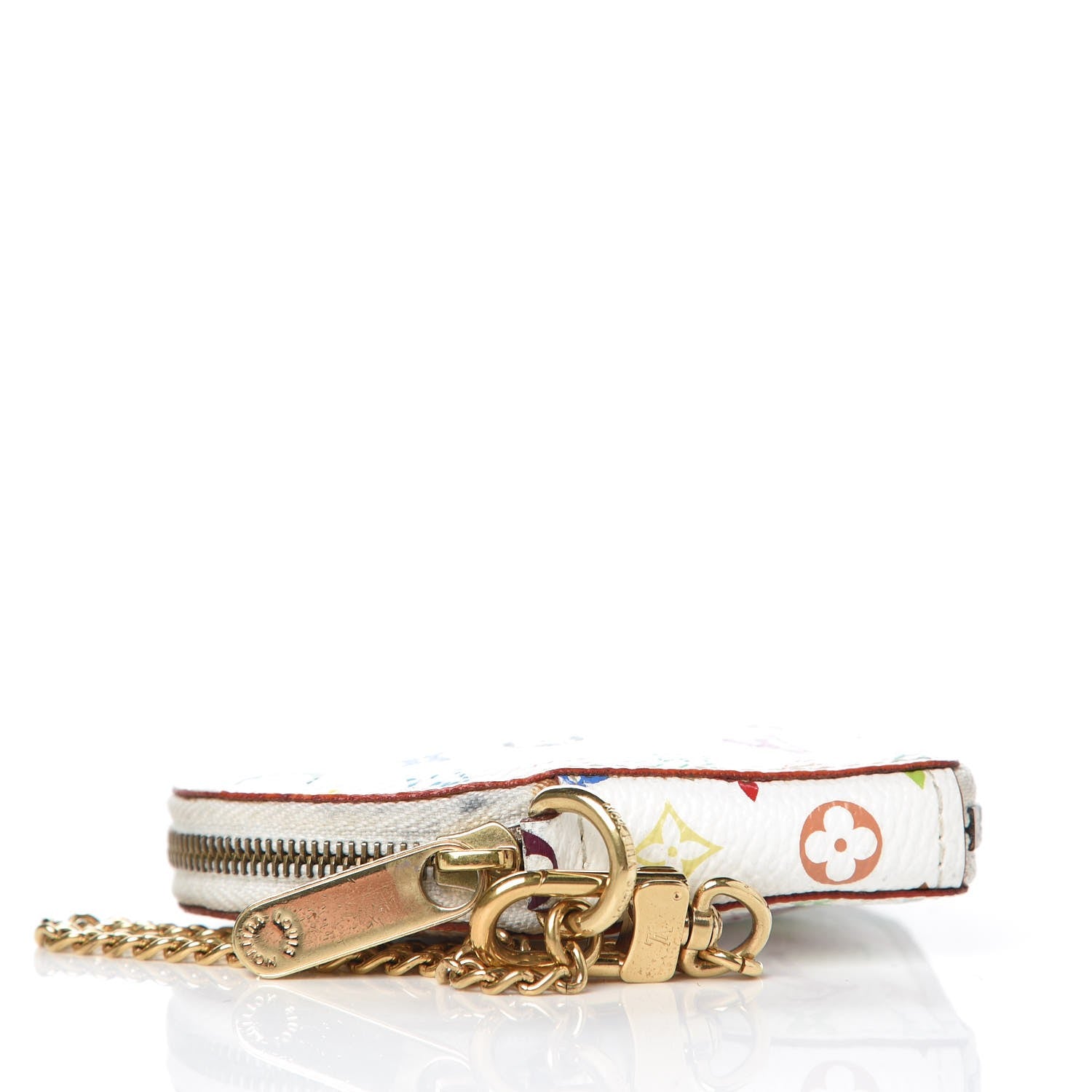 Louis Vuitton Monogram Multicolor Coeur Heart Coin Purse White 4 of 9