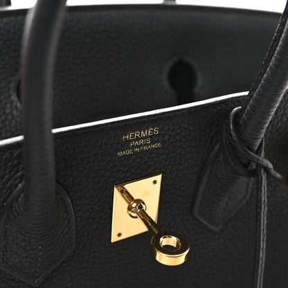 Hermes Togo Birkin 25 Black 6 of 9