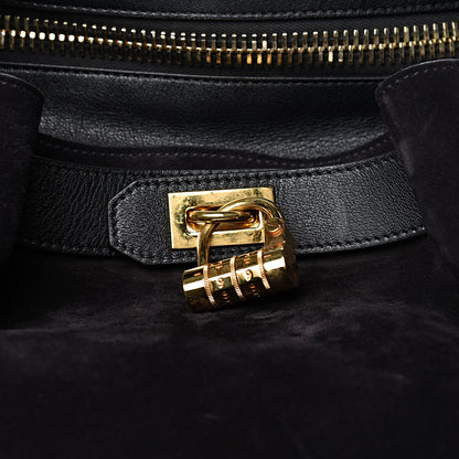 Tom Ford Suede Lock-Front Sling Bag Black 7 of 9