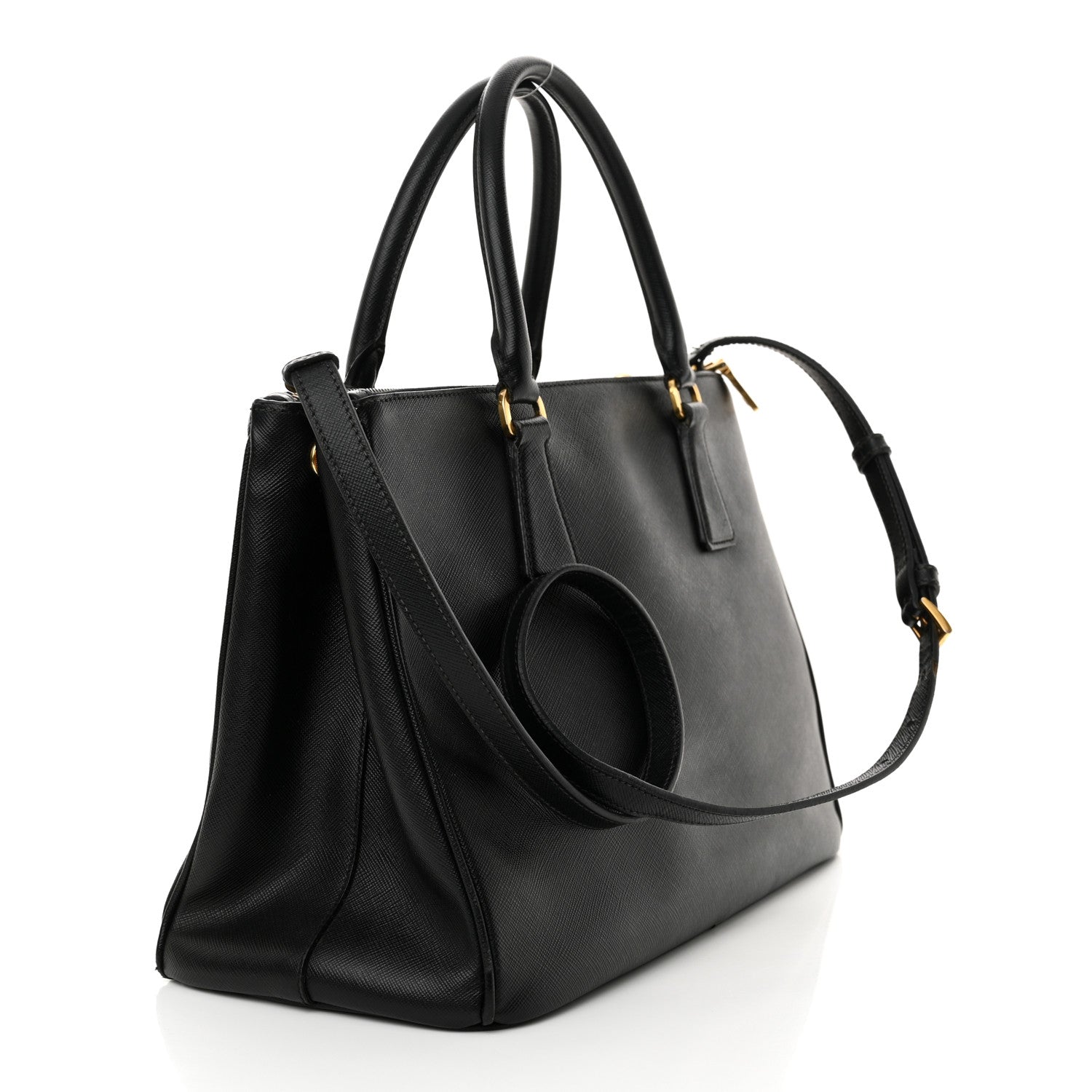 Prada Saffiano Lux Medium Galleria Double Zip Tote Black 3 of 14