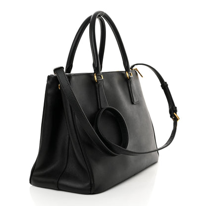 Prada Saffiano Lux Medium Galleria Double Zip Tote Black 3 of 14