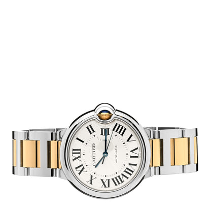Cartier Stainless Steel 18K Yellow Gold 36mm Ballon Bleu De Cartier Automatic Watch 2 of 5