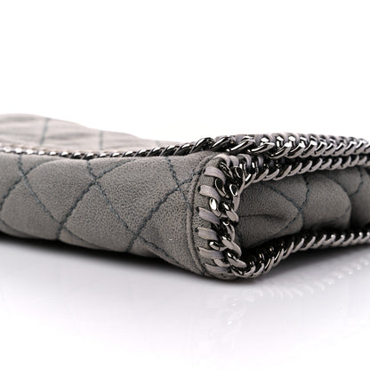Stella McCartney Shaggy Deer Quilted Falabella Clutch Grey 8 of 8