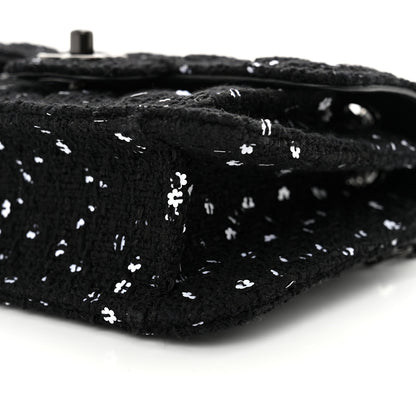 Chanel Tweed Sequin Quilted Double You Mini Flap So Black 10 of 11