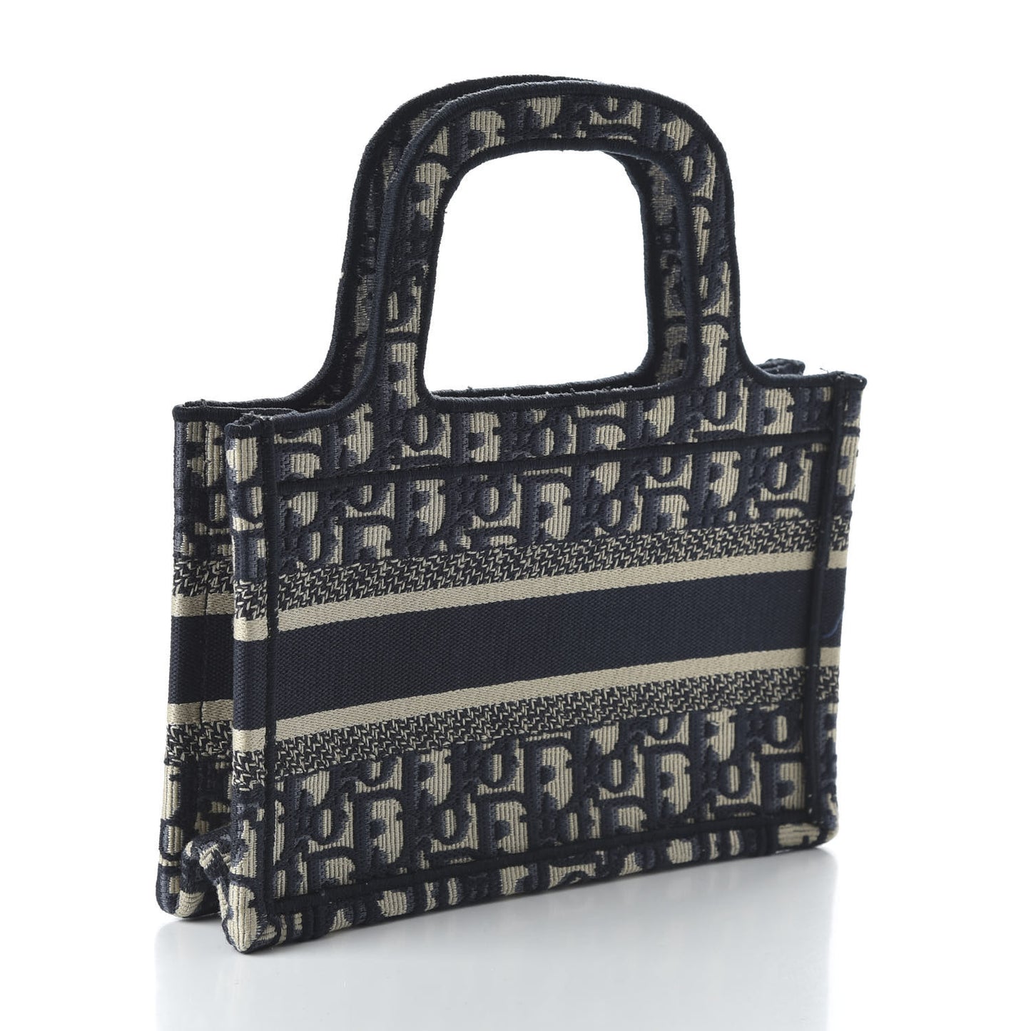 Oblique Mini Book Tote Blue Multicolor
