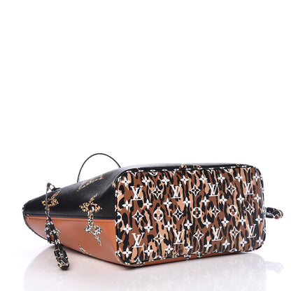 Louis Vuitton Monogram Giant Jungle Neverfull MM Black 5 of 12