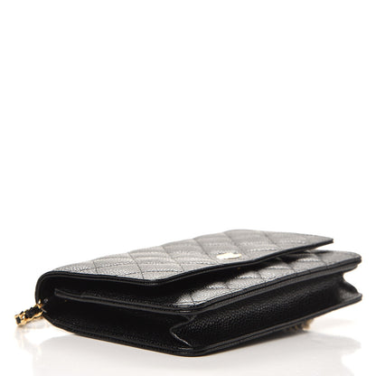 Chanel Caviar Quilted Wallet On Chain WOC Black 4 of 9